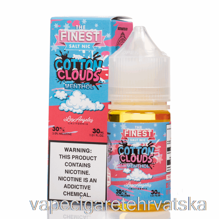 Vape Cigarete Cotton Clouds Mentol - The Finest Candy Edition Sol Nic - 30ml 50mg